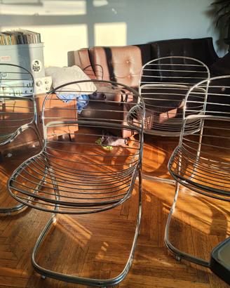 Set 4 sedie Sabrina Gastone Rinaldi + tavolo