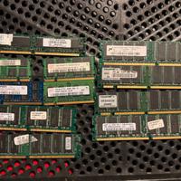 Lotto banchi di RAM DDR, DDR2 e SDRAM