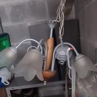 lampadario 5 fiamma luci 