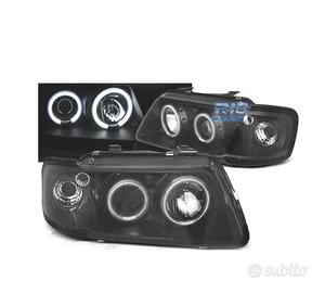 FARI PER AUDI A3 8L 96-00 ANGEL EYES CCFL FONDO NE
