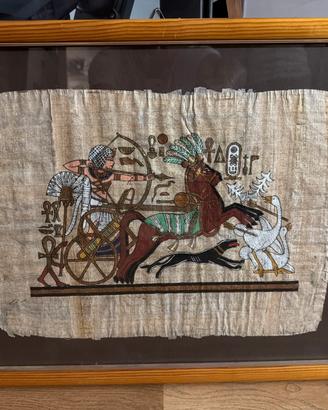 Pittura Papiro Vintage Egiziana