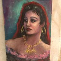 QUADRO RITRATTO RAGAZZA