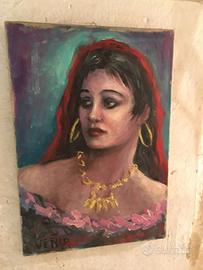 QUADRO RITRATTO RAGAZZA