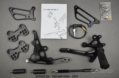 Pedane arretrate SUZUKI SV / SVS 650 2003 - 2013