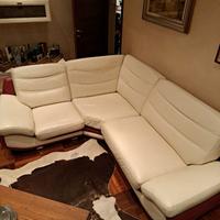 Divano artigianale in pelle