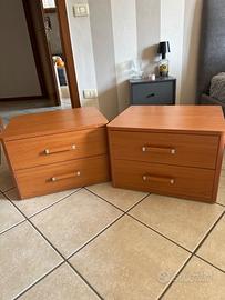 Coppia comodini legno