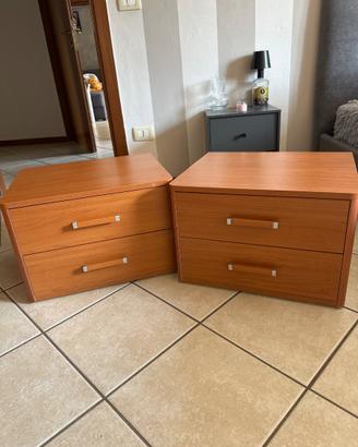 Coppia comodini legno