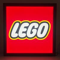 Insegna Luminosa Lego Cornice in Legno 60cm