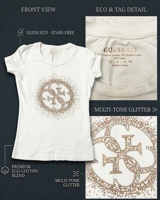 T-shirt bianca GUESS Eco