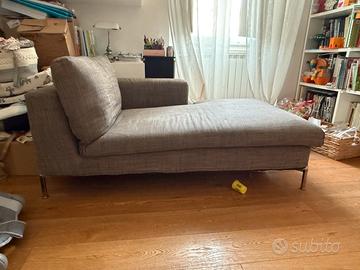 Divanetto Chase Lounge Living Divani grigio marro
