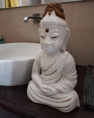 Budda in ceramica lucida altezza 38 cm 