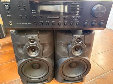 Sintoamplificatore con casse