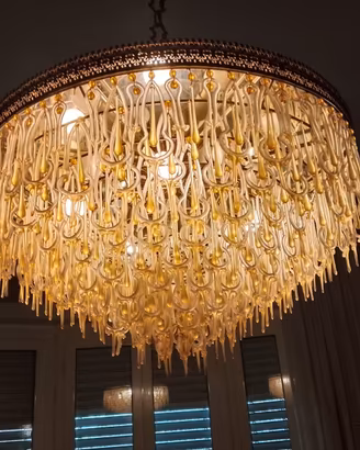 Lampadario di murano anni '70
