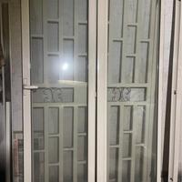 Infisso con cancellata in ferro