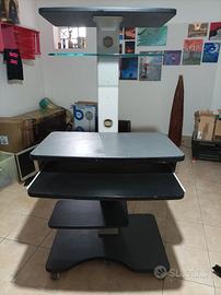 Scrivania multifunzione grigio/nero