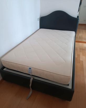 Letto Flou una piazza e 1/2 con contenitore