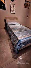 Letto singolo 90x195 pari al nuovo con rete ortope
