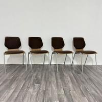 Carlo Ratti – Set da pranzo, 4 sedie, anni ’70