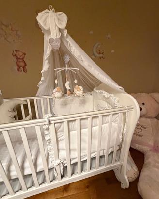 LETTO PER BIMBI NEONATO USATO POCCHISSIMO BIANCO