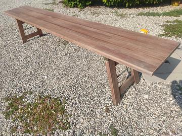 panca in legno stile naturale 