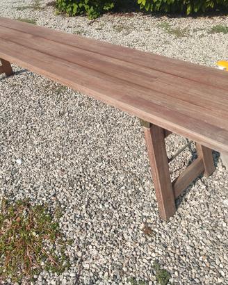 panca in legno stile naturale 