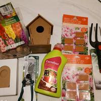 Giardinaggio, bulbi, collare e ventilatore