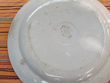 7 piatti antichi ceramica lombarda
