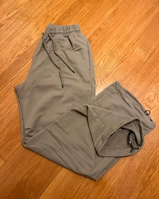 Pantalone tuta verde salvia S bershka