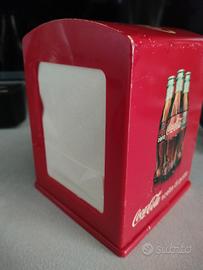 porta tovaglioli Coca Cola + bottiglietta di vetro
