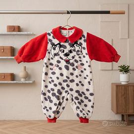 Tutina neonato, dalmata, 12 mesi, pile