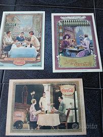 3 cartoline pubblicitarie coca cola con ricette

-