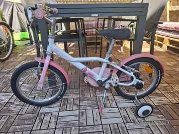 Bicicletta bambina BTWIN 16” con rotelle