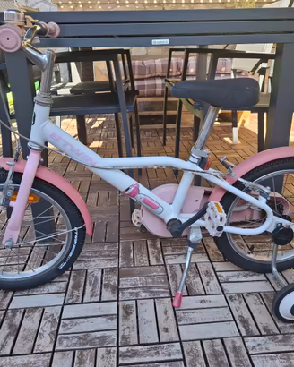 Bicicletta bambina BTWIN 16” con rotelle