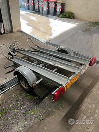 Carrello porta moto cresci tre vie