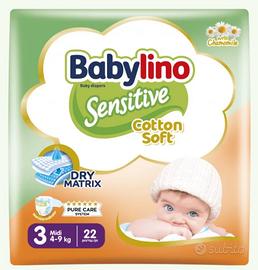 112 pannolini taglia 3, da 4 a 9kg, Babylino