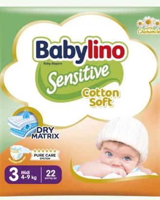 112 pannolini taglia 3, da 4 a 9kg, Babylino