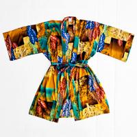 👘Giacca 100% Seta Kimono Cardigan Boho Etnico