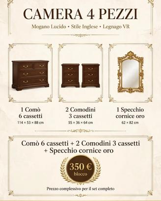 Camera 4 pezzi Legnago (VR)