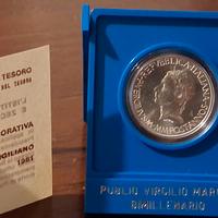 Moneta commemorativa bimillenario virgiliano 1981