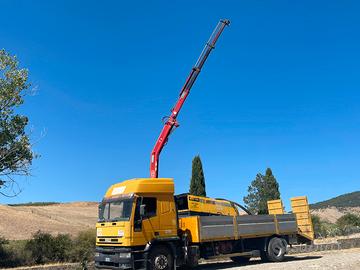 Iveco eurotech curson pianale con gru