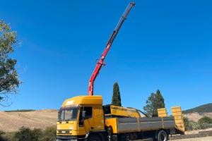 Iveco eurotech curson pianale con gru