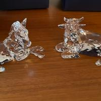 Asino e bue natività Swarovski x presepe