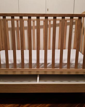 Lettino in legno per bambini + materasso