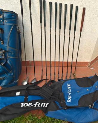 Golf 2 set di mazze 2 sacche 2 borsoni palline