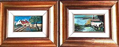 due paesaggi del pittore Giuseppe Castrovilli