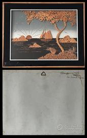 Quadretti in foglia oro e sughero