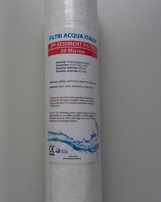 Cartuccia  filtrante 20 micron