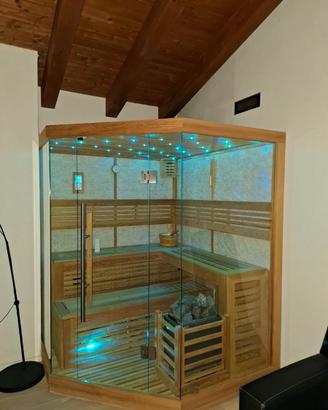 Sauna Finlandese Angolare 180x180 full optional