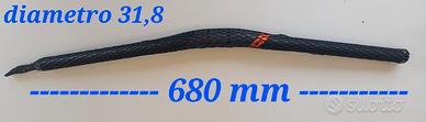 Manubrio Cube Rise Trail RTB 680mm nero