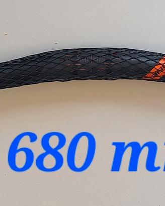 Manubrio Cube Rise Trail RTB 680mm nero